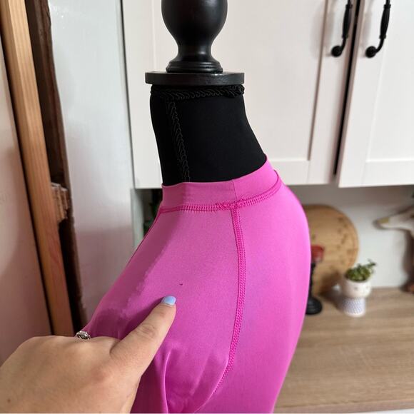 RIP CURL Classic Pink Long Sleeve UV Rash Guard Women’s Size Small S Surf Beach - Picture 5 of 10